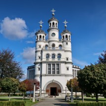 Modern but impressive church&amp;nbsp;Cerkev Sv. Trojice in&amp;nbsp;Odranci, Slovenia